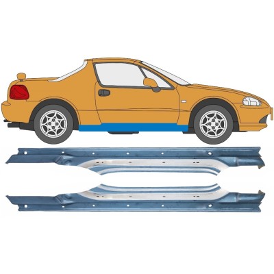 Dørpanel til Honda Civic Del Sol 1992-1998 / Venstre+Højre / Sæt 10537