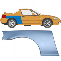 Bagskærm reparationspanel til Honda Civic CRX Del Sol 1992-1998 / Højre 5649