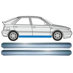 Dørpanel reparationsplade til Lancia Delta 1993-1999 / Venstre+Højre / Sæt 15217