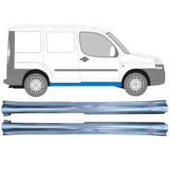 Dørpanel til Fiat Doblo 2001-2010 / Venstre+Højre / Sæt 11468