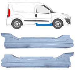 Dørpanel reparationsplade til Fiat Doblo 2010-2022 / Venstre+Højre / Sæt 12673