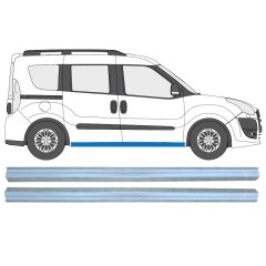 Dørpanel reparationsplade til Fiat Doblo 2010-2022 / Venstre+Højre / Sæt 15361