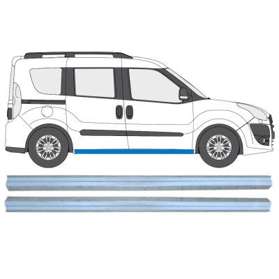 Dørpanel reparationsplade til Opel Combo D 2011-2018 / Venstre+Højre / Sæt 15363