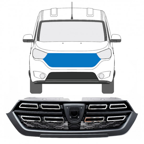 Grill til Dacia Dokker Stepway 2018- 7528