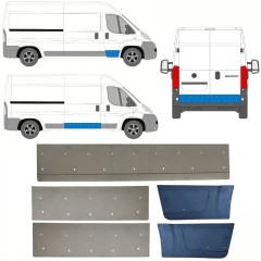 Reparationspanel til dør til Citroen Jumper 2006-2025 / Venstre+Højre / Sæt 14509