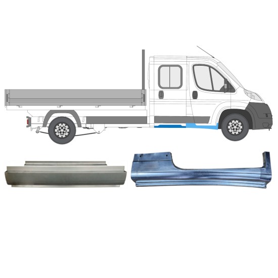 Reparationspanel sæt til Fiat Ducato 2006-2014 / Højre / Dobbeltkabine / 14794 Reparationspanel sæt til Fiat Ducato 2006-2014 / Højre / Dobbeltkabine / 14794