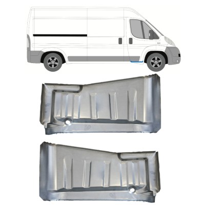 Indstigningspanel til reparation til Fiat Ducato 2006-2014 / Venstre+Højre / Sæt 15061