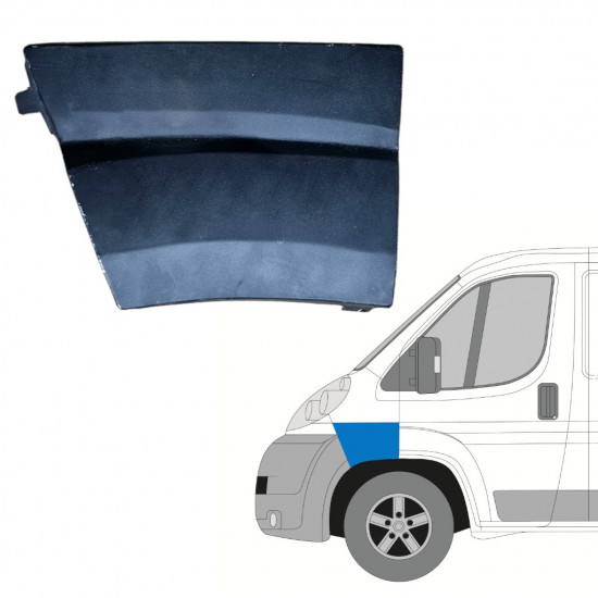 Skærmkant reparationsplade til Fiat Ducato 2006-2014 / Venstre 12885