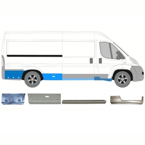 Reparationspanel sæt til Fiat Ducato 2006-2026 / Højre / 16789