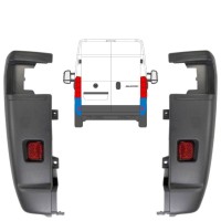 Bageste stødfangerhjørne 270 grader til Fiat Ducato 2006-2018 / Venstre+Højre / Sæt 9835