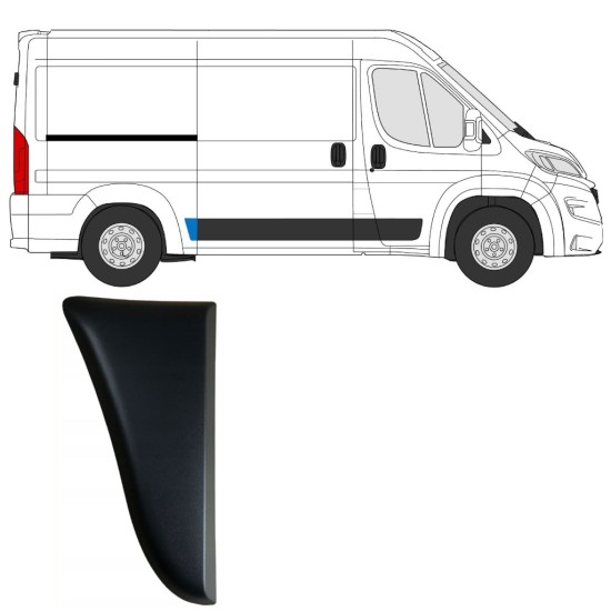 Pynteliste til bagskærm til Fiat Ducato 2018- / Højre 14802