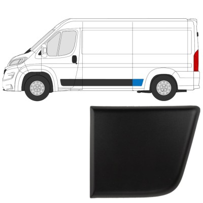 Pynteliste til bagskærm til Fiat Ducato 2018- / Venstre 14805