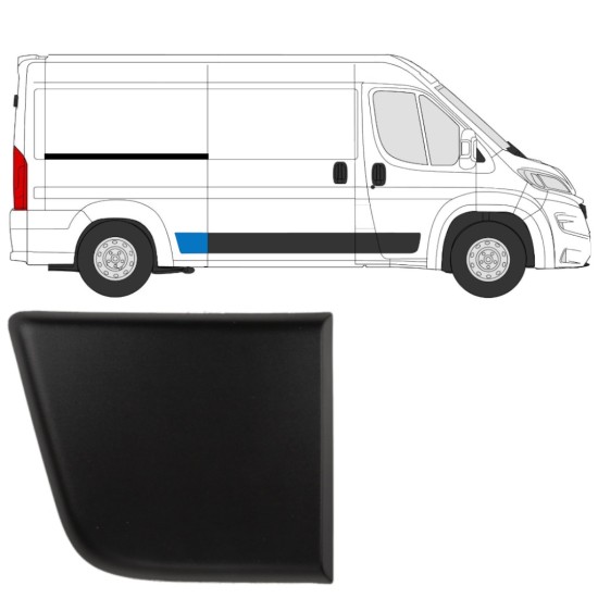 Pynteliste til bagskærm til Fiat Ducato 2018- / Højre 14804