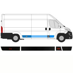 Sæt af sidelister til Peugeot Boxer 2018- / Højre / 14420