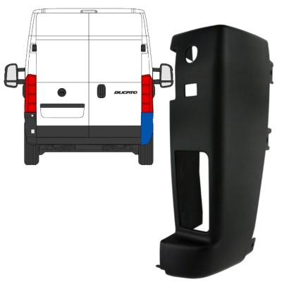 Bageste stødfangerhjørne 180 grader til Peugeot Boxer 2018- / Højre 15438