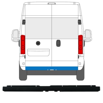Bagkofanger med udskæring til anhængertræk til Peugeot Boxer 2018- 16165
