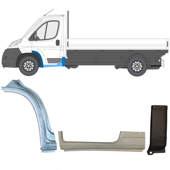 Reparationspanel sæt til Fiat Ducato 2006-2026 / Venstre / 17000