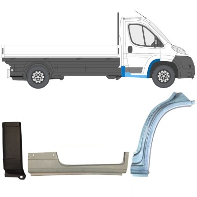 Reparationspanel sæt til Fiat Ducato 2006-2026 / Højre / 16999
