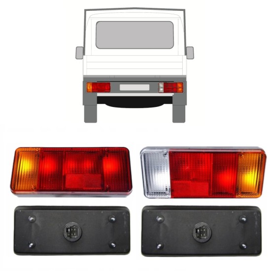 Baglygte til Fiat Ducato 1994-2002 / Venstre+Højre / Sæt 9757