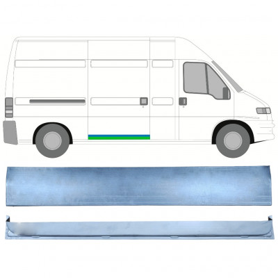 Reparationsplade til skydedør til Fiat Ducato Boxer Relay Jumper 1994-2006 / MWB / LWB / Højre /  12688