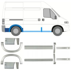 Dørpanel og bagskærm reparationspanel til Peugeot Boxer 1994-2006 / Sæt 14229