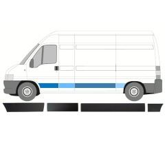 Sæt af sidelister til Peugeot Boxer 2002-2006 / Venstre / 14392