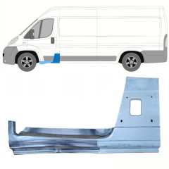 Reparationsplade til stolpe + dørpanel reparationsplade til Fiat Ducato 2006-2025 / Venstre / Sæt 8743