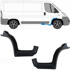 Bagskærmsreparationspanel med dørpanel reparationsplade til Fiat Ducato 2006-2025 / Venstre+Højre / Sæt 10247