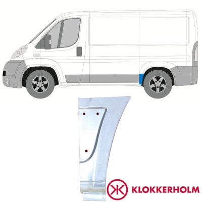 Bagskærm reparationspanel til Fiat Ducato 2006- / SWB / Venstre 11473