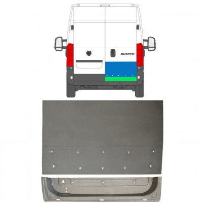 FIAT DUCATO 2006- REPARATIONSDEL TIL BAGDØR / SÆT / HØJRE