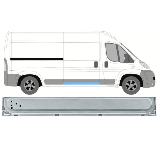 Reparationspanel til skydedør indvendig til Fiat Ducato 2006-2026 / Højre 17042