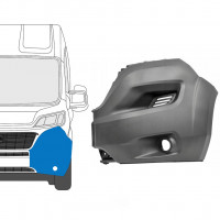 Forreste stødfangerhjørne med hul til Fiat Ducato 2014-2018 / Venstre 9040