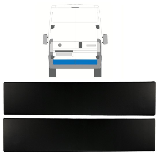 Stødliste til bildør til Fiat Ducato 2018- / Venstre+Højre / Sæt 9834