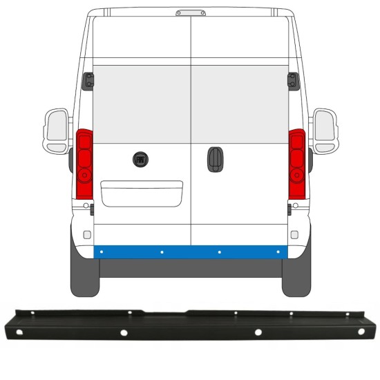 Bagkofanger med PDC til Fiat Ducato 2018- 14968
