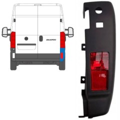 Bageste stødfangerhjørne med lampe til Fiat Ducato 2018- / Højre / Sæt 10109