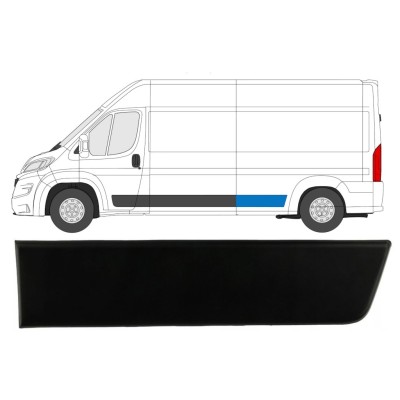 Pynteliste til bagskærm til Fiat Ducato 2018- / Venstre 14681