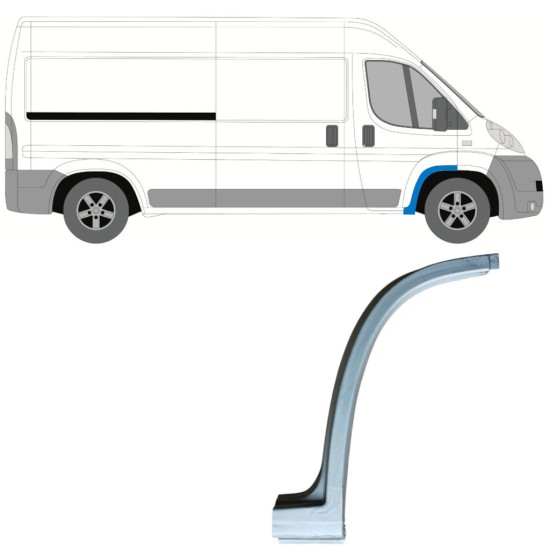 Forreste hjulkasse til Fiat Ducato 2006-2026 / Højre 16827