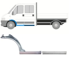 Reparationsplade til dørpanel og forskærm til Fiat Ducato 1994-2006 / Venstre / Sæt 9904