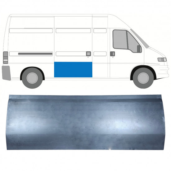 Reparationsplade til skydedør til Fiat Ducato Boxer Relay 1994-2006 / Venstre = Højre (symmetrisk) 5759