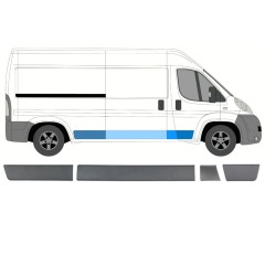 Sæt af sidelister til Citroen Jumper 2006-2018 / Højre / 13863