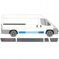 Sæt af sidelister med lampe til Fiat Ducato 2006- / Højre /  10447