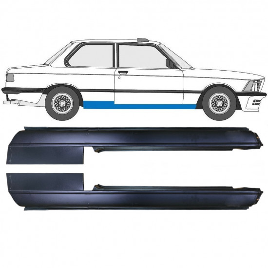 Dørpanel til BMW 3 E21 1975-1984 / Venstre+Højre / Sæt 6408