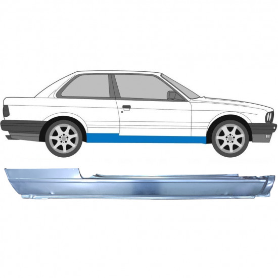 BMW 3 E30 1982-1994 2 DØR FULD REPARATIONSDEL TIL DØRPANEL / HØJRE