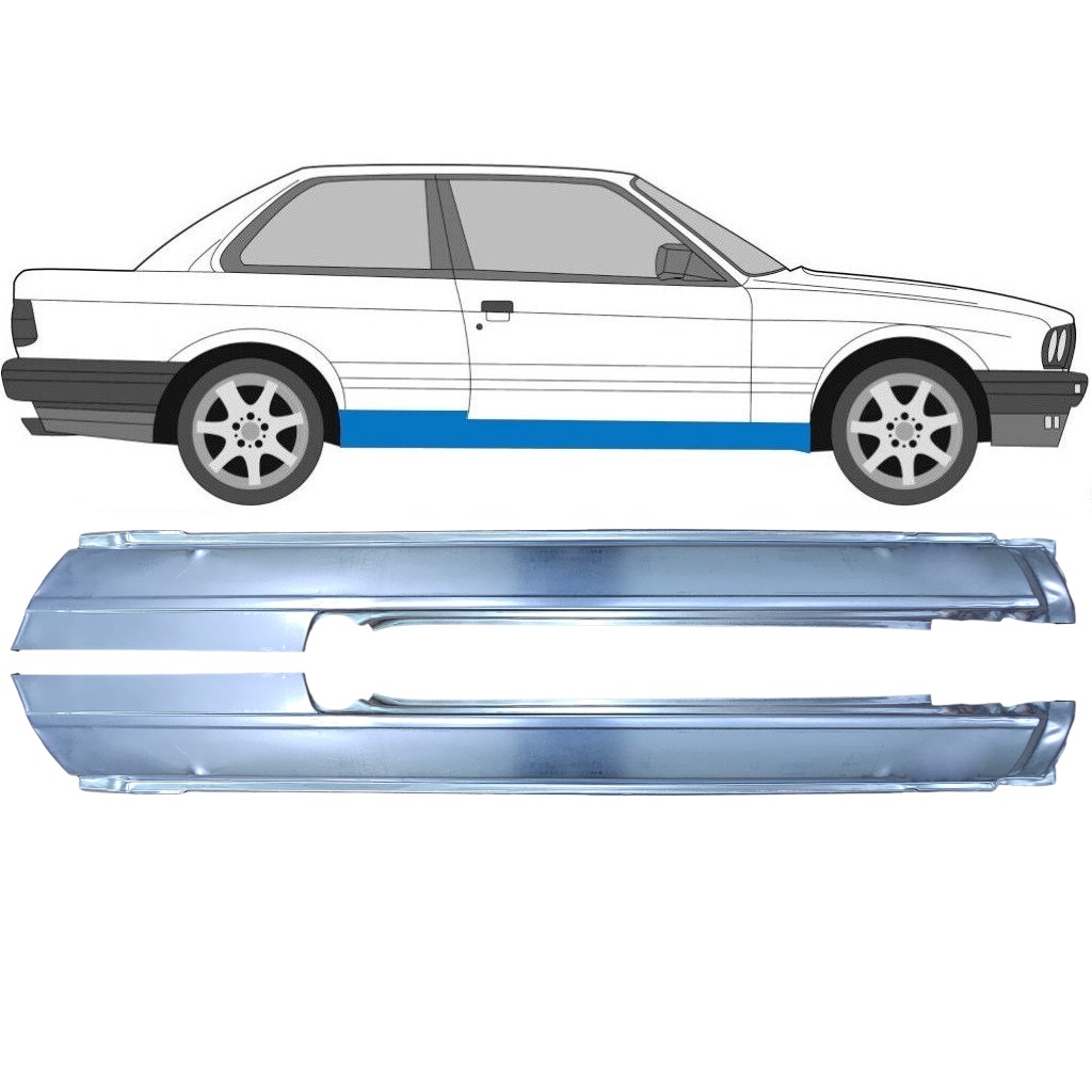 Dørpanel Til Bmw 3 E30 1982-1994 / Venstre+Højre / Sæt 6377