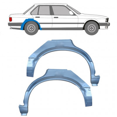 Bagskærm reparationspanel til BMW 3 E30 1982-1987 / Venstre+Højre / Sæt 6391