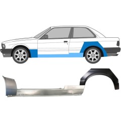 Reparationspanel til dørpanel forskærm og bagskærm til BMW 3 E30 1982-1987 / Venstre / Sæt 11509
