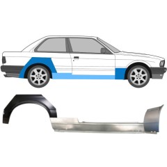 Reparationspanel til dørpanel forskærm og bagskærm til BMW 3 E30 1982-1987 / Højre / Sæt 11508