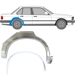 Reparationspanel til bagskærm indre + ydre til BMW 3 E30 1982-1987 / Højre / Sæt 10857