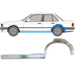 Dørpanel + reparationsplade bagskærm til BMW 3 E30 1982-1987 / Venstre / Sæt 11238