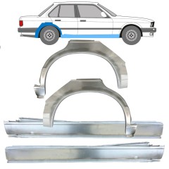 Dørpanel + reparationsplade bagskærm til BMW 3 E30 1982-1987 / Sæt 11239